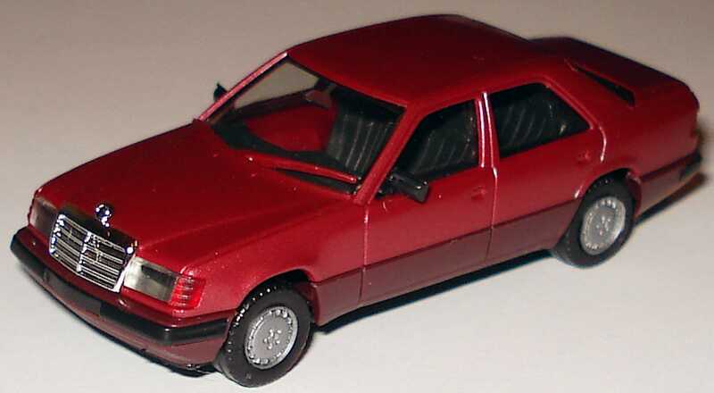 Foto 1:87 Mercedes-Benz 300E (W124) Facelift almadinrotmet., IA schwarz herpa 3091