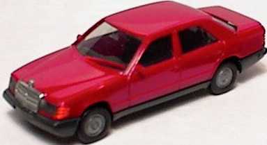 Foto 1:87 Mercedes-Benz 300E (W124) rot (bemalt) herpa 2049