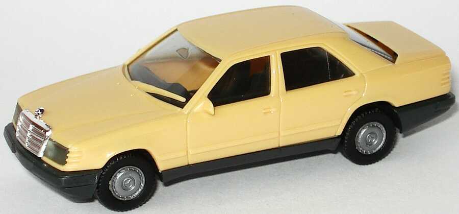 Foto 1:87 Mercedes-Benz 300E (W124) sandgelb, Grill verchromt herpa