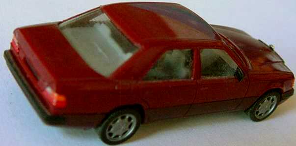 Foto 1:87 Mercedes-Benz 300E (W124) Facelift barolorot (gesupert) herpa 2091