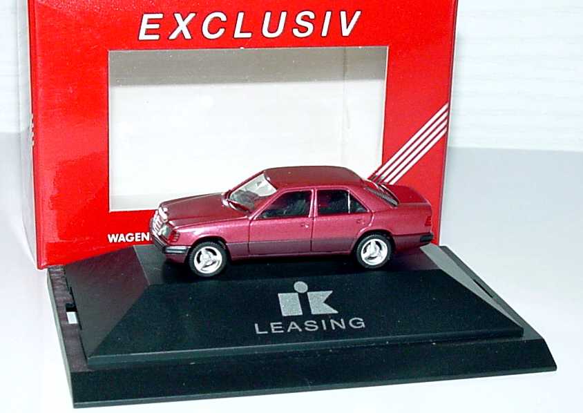 Foto 1:87 Mercedes-Benz 300E (W124) Facelift rot-met. Mit Brabus-Felgen IK-Leasing herpa