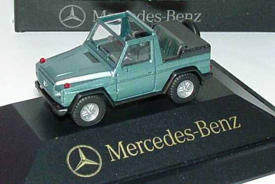 Foto 1:87 Mercedes-Benz 300GE Cabrio petrol-met. Werbemodell herpa