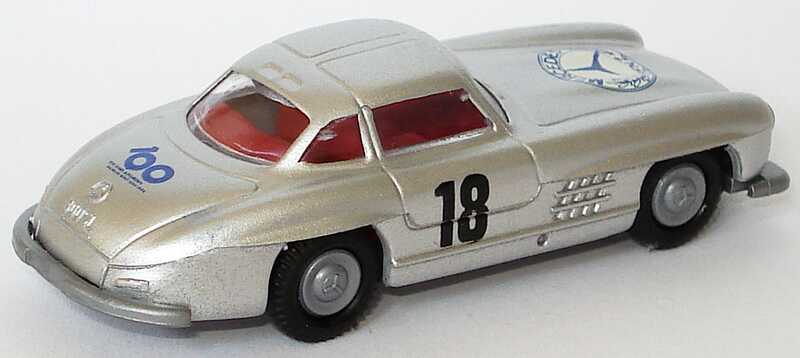 Foto 1:87 Mercedes-Benz 300SL Gullwing ´54 silber-met. Nr.18 100 Jahre Automobil Praliné