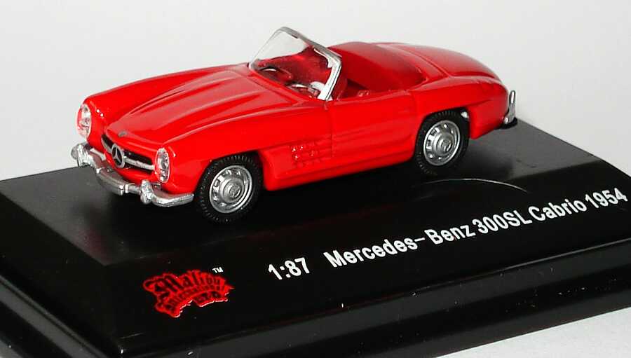 Foto 1:87 Mercedes-Benz 300SL Roadster (W198 II) rot Malibu International 00100