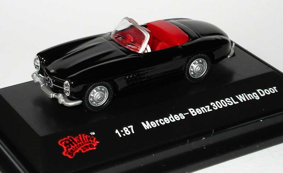 Foto 1:87 Mercedes-Benz 300SL Roadster (W198 II) schwarz Malibu International 00100