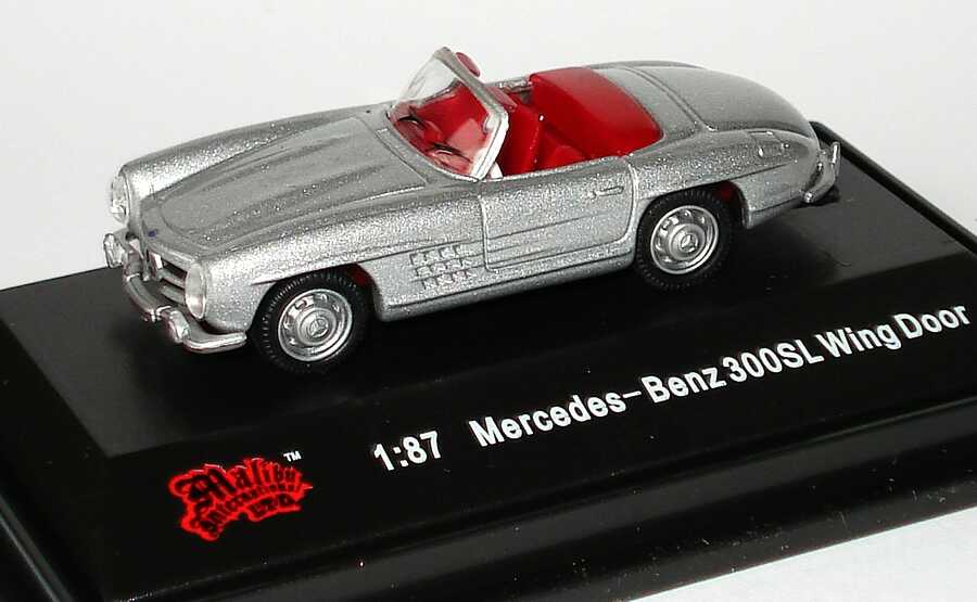 Foto 1:87 Mercedes-Benz 300SL Roadster (W198 II) silber-met. Malibu International 00100