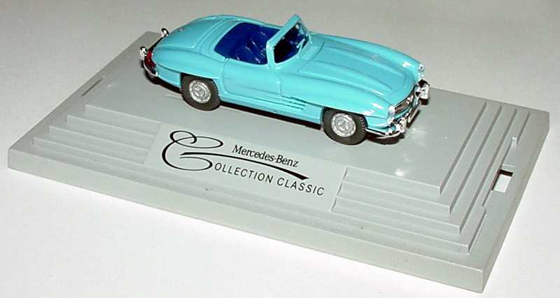 Foto 1:87 Mercedes-Benz 300SL Roadster himmelblau Werbemodell Wiking