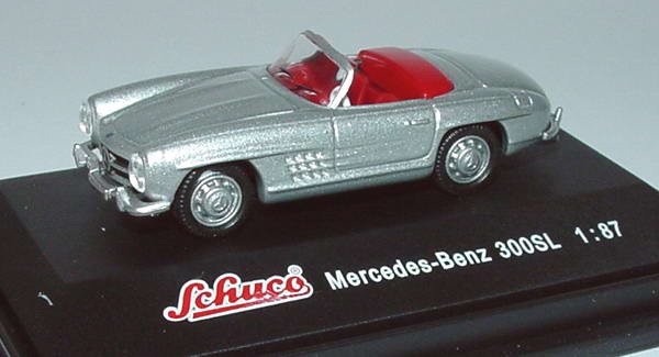 Foto 1:87 Mercedes-Benz 300SL Roadster silber-met. Schuco 21793