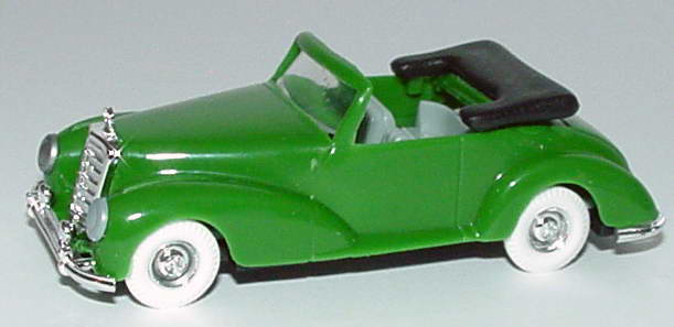 Foto 1:87 Mercedes-Benz 300S Cabrio offen de Luxe grün, IA grau Praliné 4202