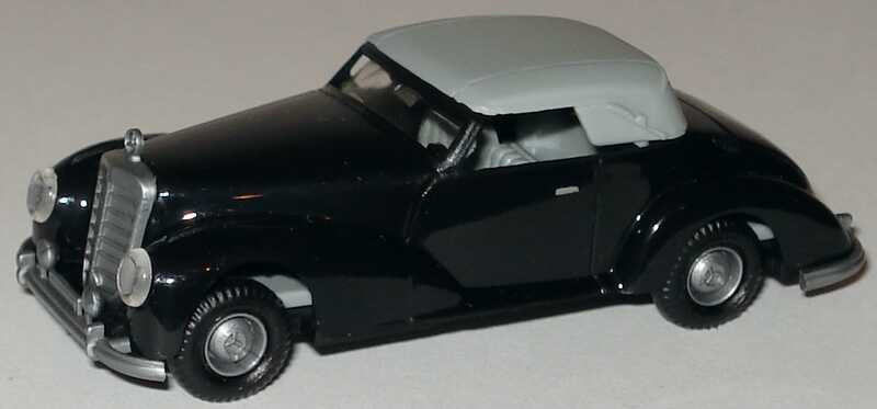 Foto 1:87 Mercedes-Benz 300S Roadster geschlossen schwarz Praliné