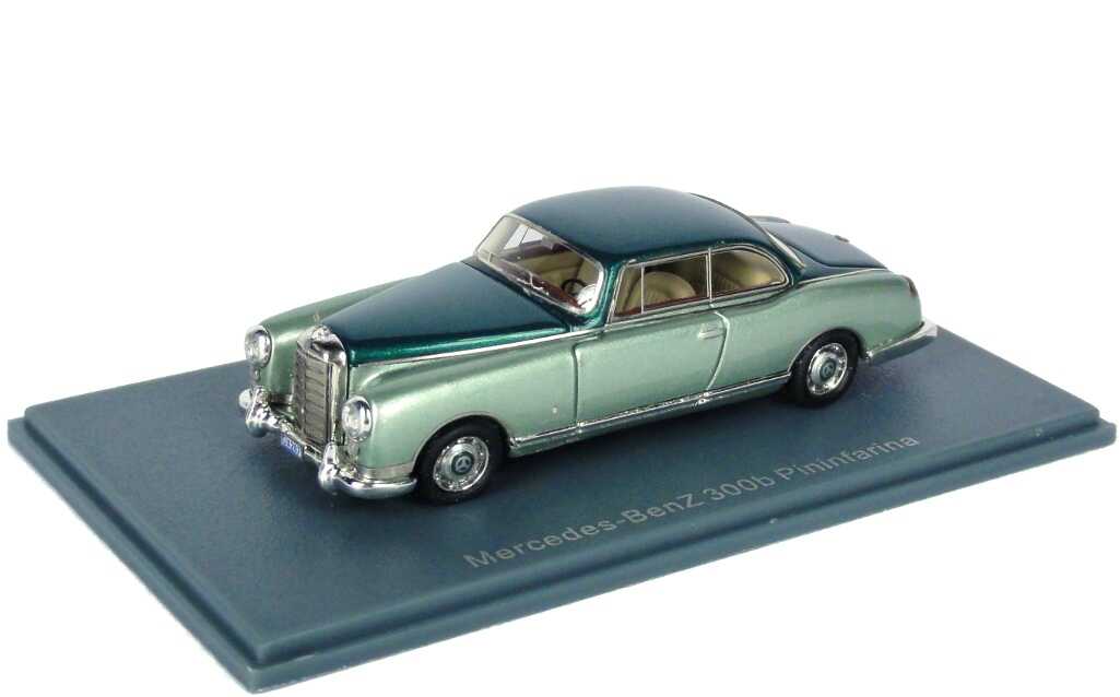 Foto 1:87 Mercedes-Benz 300b Pininfarina Coupé (1955) hellgrünmet./dunkelgrün-met. NEO Scale Models 87200