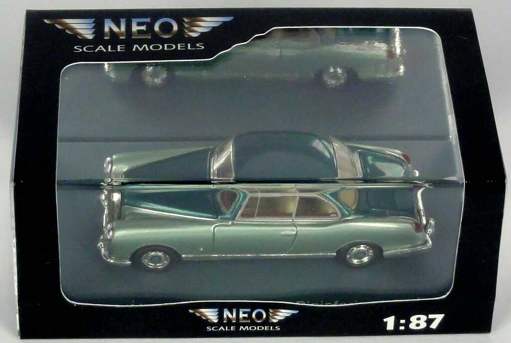 Foto 1:87 Mercedes-Benz 300b Pininfarina Coupé (1955) hellgrünmet./dunkelgrün-met. NEO Scale Models 87200
