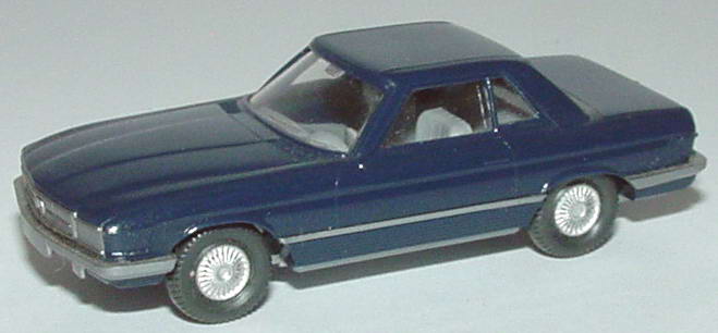 Foto 1:87 Mercedes-Benz 350SL (R107) dunkelblau Wiking 140