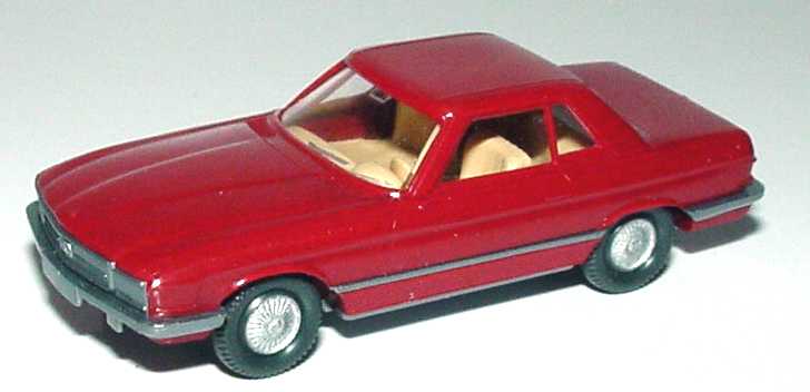 Foto 1:87 Mercedes-Benz 350SL (R107) weinrot, IA beige Wiking