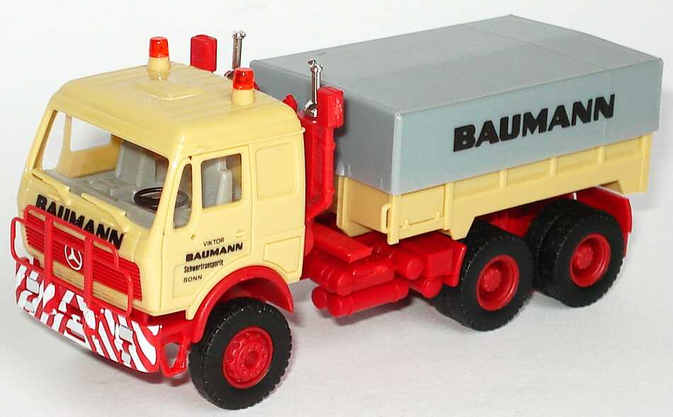 Foto 1:87 Mercedes-Benz 3a SchwerlastZgm Baumann herpa 811545