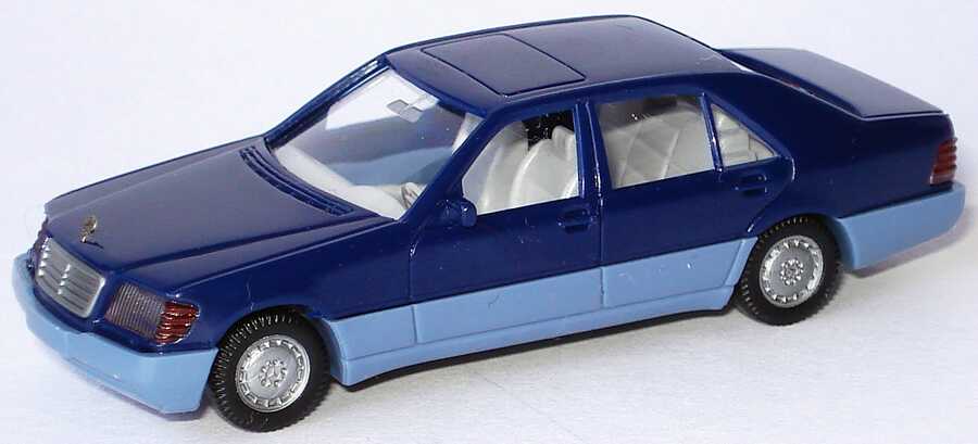 Foto 1:87 Mercedes-Benz 500SEL (W140) blau/graublau Wiking B66008223