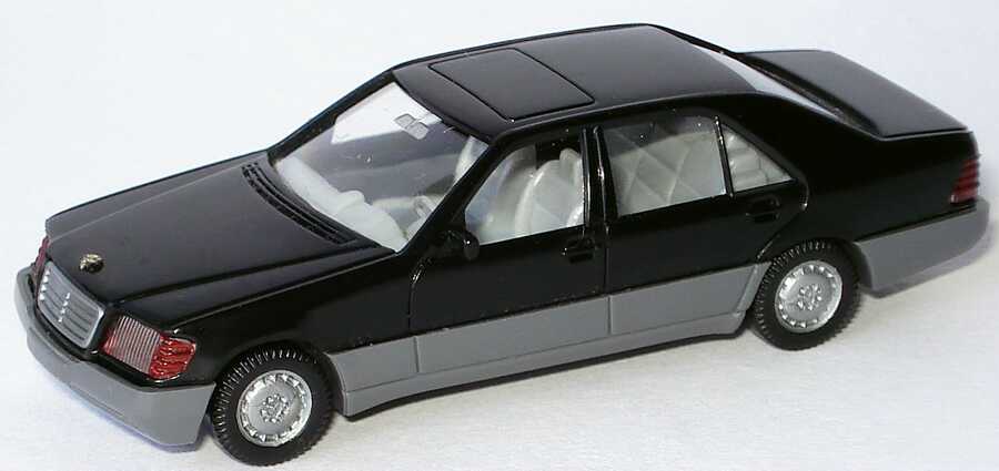 Foto 1:87 Mercedes-Benz 500SEL (W140) schwarz Wiking 15802