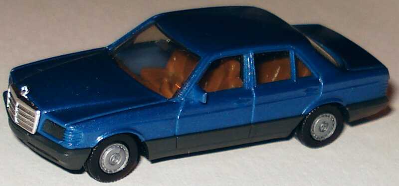 Foto 1:87 Mercedes-Benz 500SE (W126 Facelift) blaumet., IA beige herpa 3056