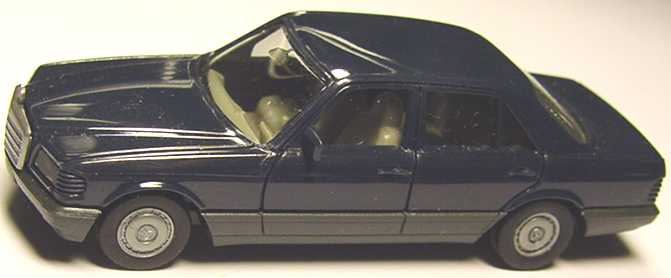 Foto 1:87 Mercedes-Benz 500SE (W126 Facelift) dunkelblau, IA grau herpa 2056