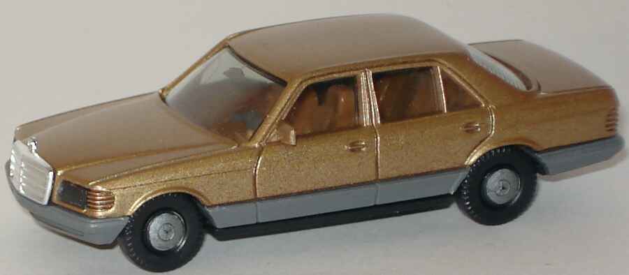 Foto 1:87 Mercedes-Benz 500SE (W126) (alte Räder) gold-met. herpa 2022