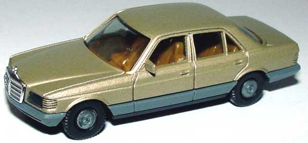 Foto 1:87 Mercedes-Benz 500SE (W126) (alte Räder) goldoliv-met. herpa 2022