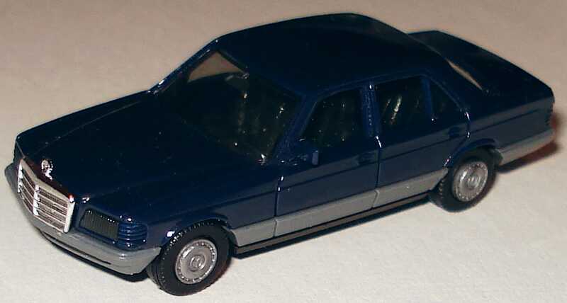 Foto 1:87 Mercedes-Benz 500SE (W126) dunkelblau herpa 2022