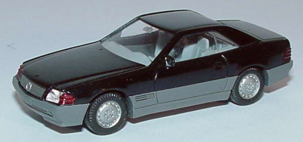 Foto 1:87 Mercedes-Benz 500SL (R129) (Hardtop) schwarz Wiking 141