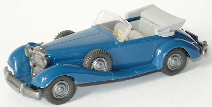 Foto 1:87 Mercedes-Benz 540K Cabriolet capri-blau Wiking 835