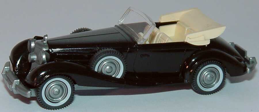 Foto 1:87 Mercedes-Benz 540K schwarz, IA beige, Weißwandreifen Wiking 835