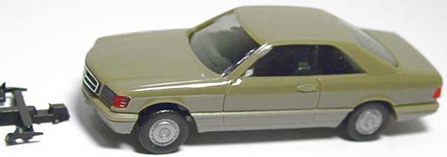 Foto 1:87 Mercedes-Benz 560SEC (C126) beigegrau herpa 2087