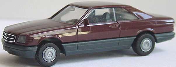 Foto 1:87 Mercedes-Benz 560SEC (C126) braun herpa 2054