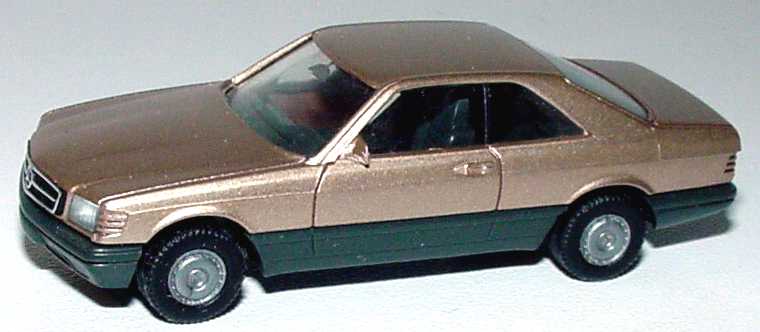 Foto 1:87 Mercedes-Benz 560SEC (C126) gold-met. (1. Version) herpa 3054