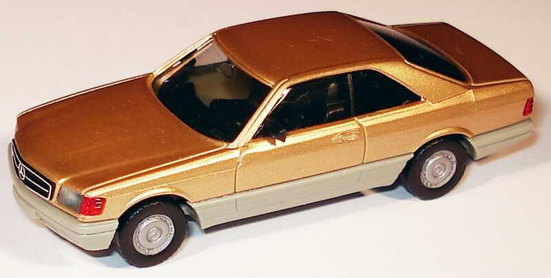 Foto 1:87 Mercedes-Benz 560SEC (C126) gold-met. herpa 3087