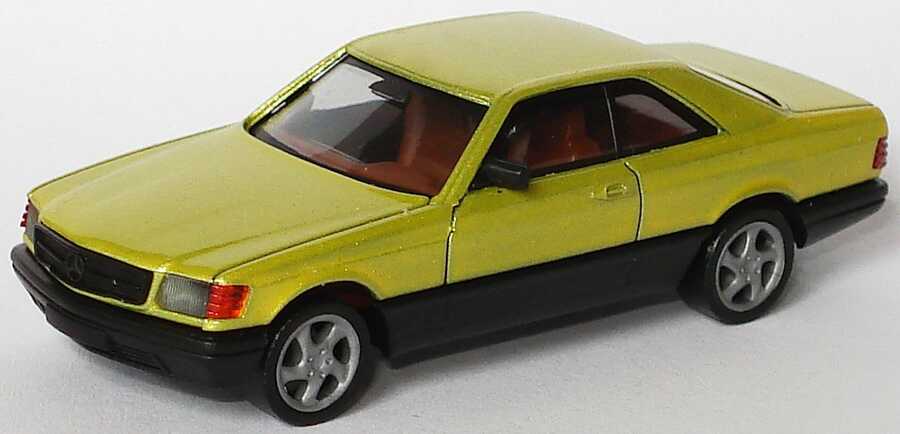 Foto 1:87 Mercedes-Benz 560SEC (C126) hellolivgrün-met. (Fremdlackierung) herpa 3087