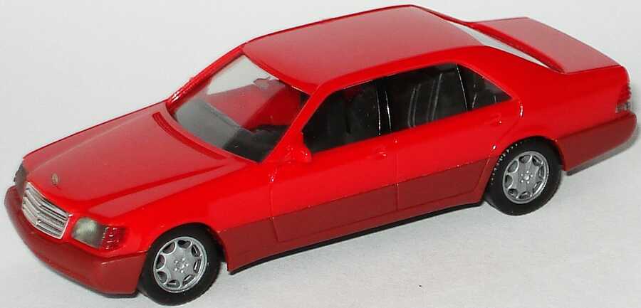 Foto 1:87 Mercedes-Benz 600SEL (W140) brillantrot herpa 2094