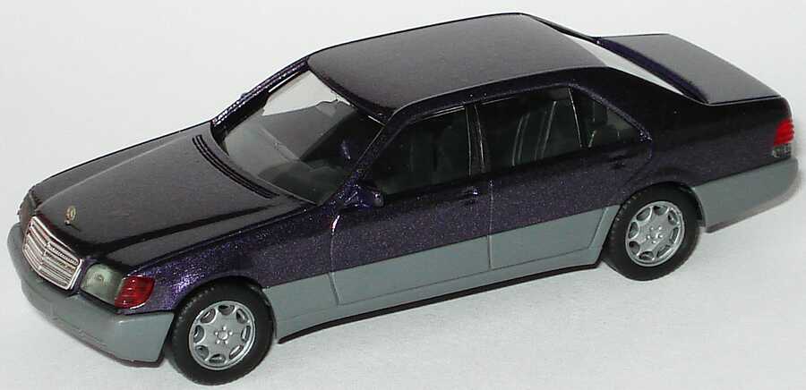 Foto 1:87 Mercedes-Benz 600SEL (W140) dunkelviolett-met. (Fremdlackierung) herpa