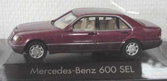 Foto 1:43 Mercedes-Benz 600SEL (W140) rot-met. (PC, Mängel) herpa 070003