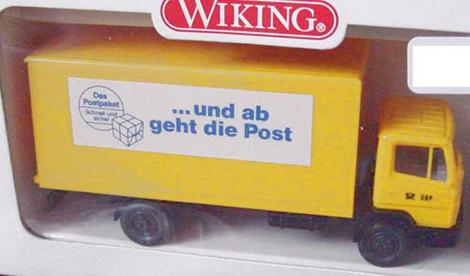 Foto 1:87 Mercedes-Benz 814 2a Ko-Lkw DBP, ... Und ab geht die Post (in Papp-Verpackung) Wiking 55201