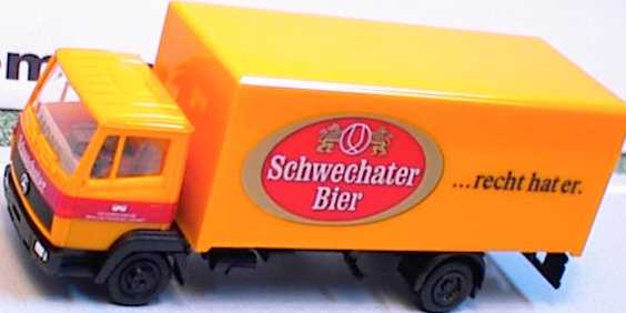 Foto 1:87 Mercedes-Benz 814 2a Ko-Lkw Schwechater Bier herpa