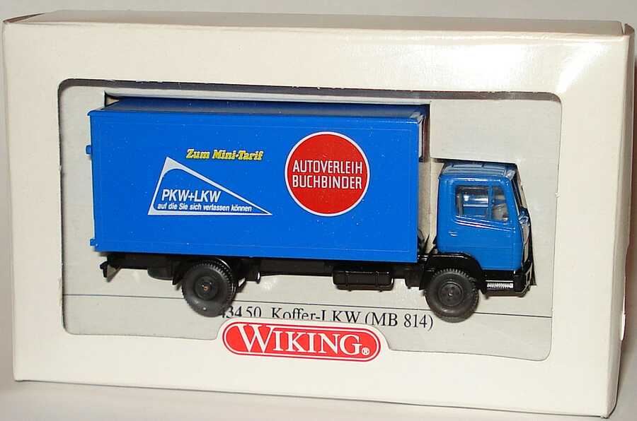 Foto 1:87 Mercedes-Benz 814 Ko Autoverleih Buchbinder (Kartonverpackung) Wiking 43450