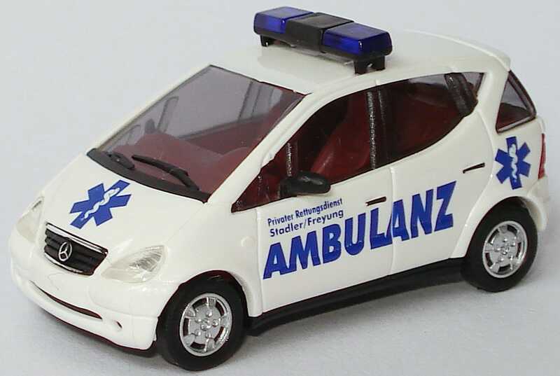 Foto 1:87 Mercedes-Benz A-Klasse (W168) Stadler, Ambulanz Busch 48606