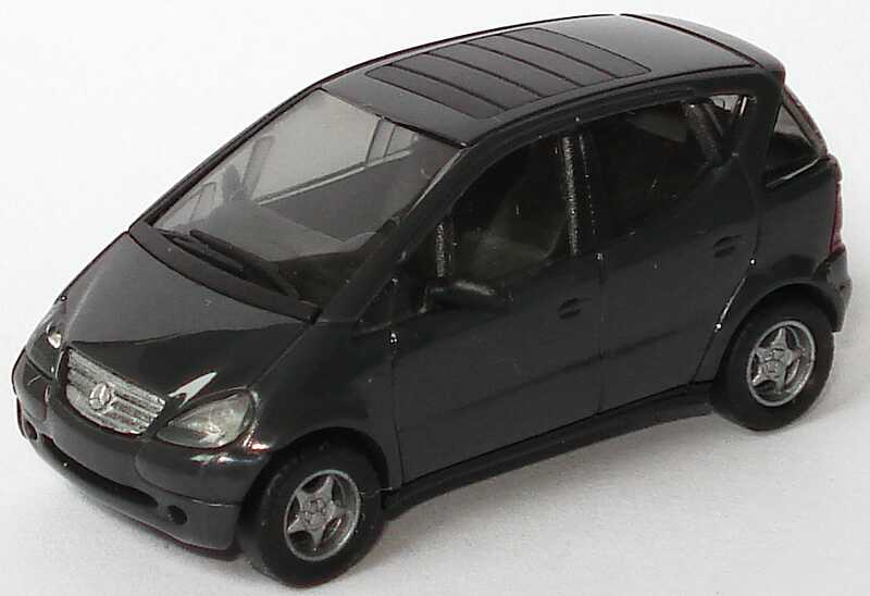 Foto 1:87 Mercedes-Benz A-Klasse (W168) anthrazit (Türgriffe unbedruckt) Busch 48600