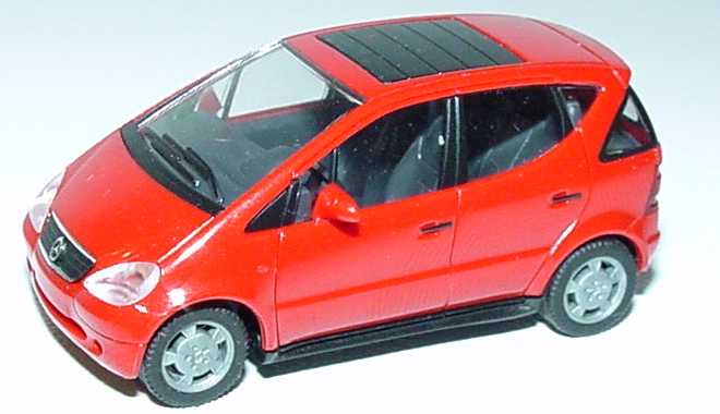 Foto 1:87 Mercedes-Benz A-Klasse (W168) mit Faltdach rot herpa 022385