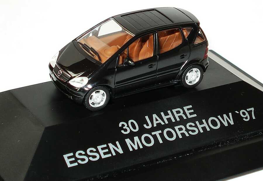 Foto 1:87 Mercedes-Benz A-Klasse (W168) mit Faltdach schwarz 30 Jahre Essen Motorshow ´97 herpa