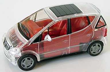 Foto 1:87 Mercedes-Benz A-Klasse (W168) mit Faltdach transparent herpa 022385