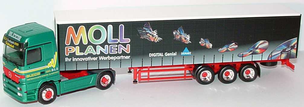Foto 1:87 Mercedes-Benz Actros LH Cv GpSzg 2/3 Budde, Moll Planen - Ihr innovativer Werbepartner herpa 188876