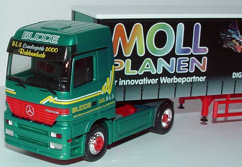 Foto 1:87 Mercedes-Benz Actros LH Cv GpSzg 2/3 Budde, Moll Planen - Ihr innovativer Werbepartner herpa 188876