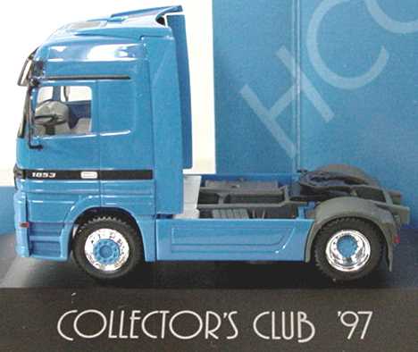 Foto 1:87 Mercedes-Benz Actros LH Fv Cv 2a Szgm blau Collector´s Club ´97 herpa 195447