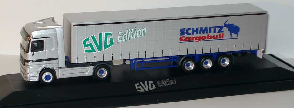 Foto 1:87 Mercedes-Benz Actros LH Fv Cv GpSzg 2/3 SVG Edition, Schmitz Cargobull herpa
