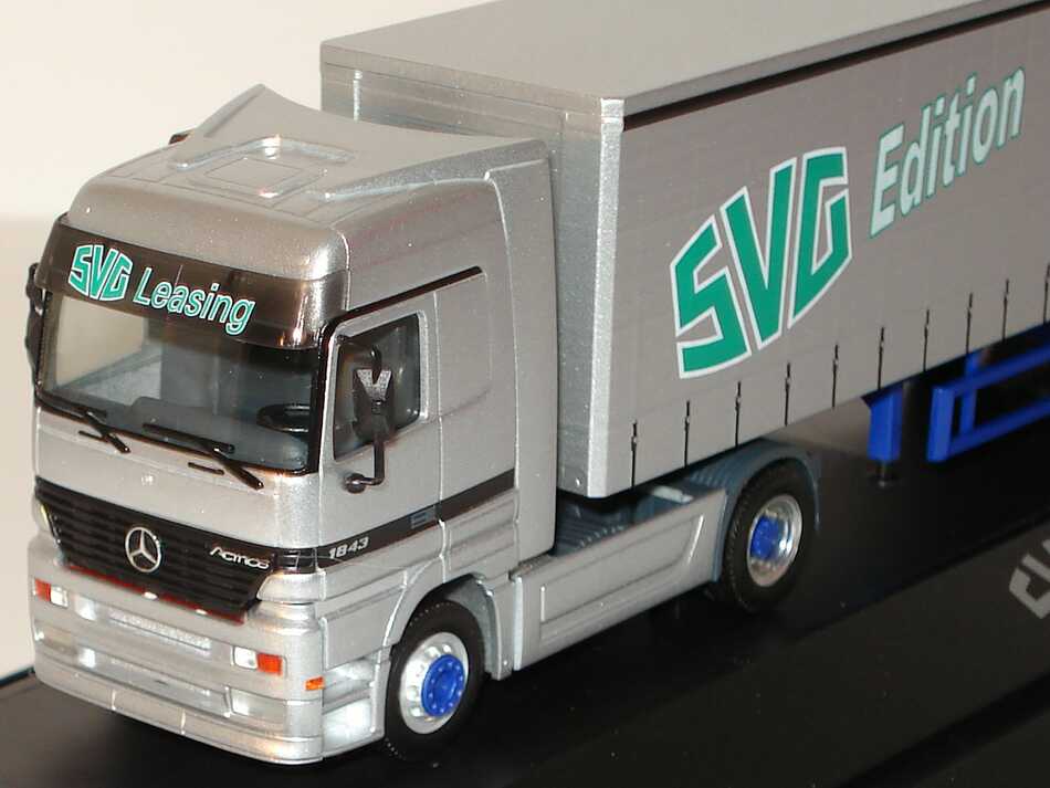 Foto 1:87 Mercedes-Benz Actros LH Fv Cv GpSzg 2/3 SVG Edition, Schmitz Cargobull herpa